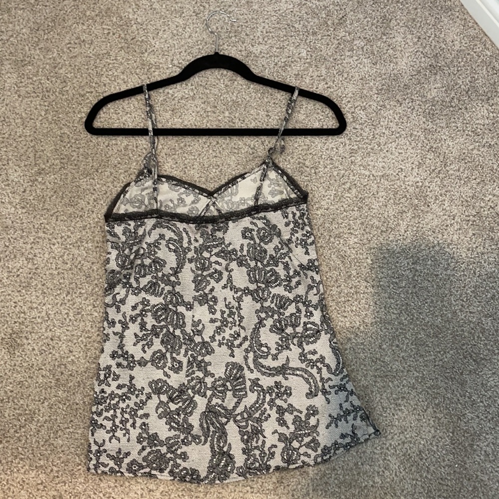Charlotte Tarantola Black & White Lace-Print Top - Picture 5 of 7